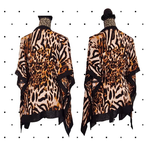 Animal print flowy kaftan style top - Picture 2 of 5